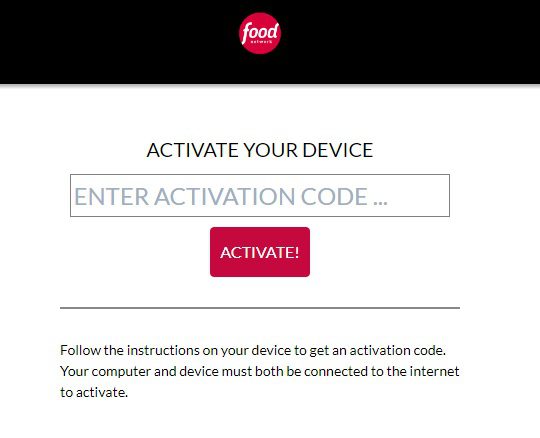 cooking channel activate code